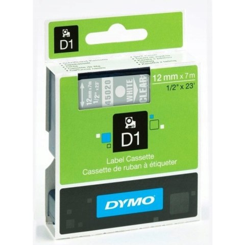 Taśma 12mm/7m biała/przeźroczysta. 45020 DYMO S0720600 DYMO Taśma 12mm/7m biała/przeźroczysta. 45020 DYMO S0720600 DYMO