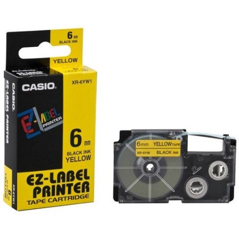 Taśma do D XR 6YW1 żółta CASIO CASIO Taśma do D XR 6YW1 żółta CASIO CASIO