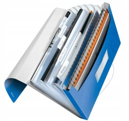 Teczka 6przegródek LEITZ WOW A4 250k niebieska 45890036 LEITZ