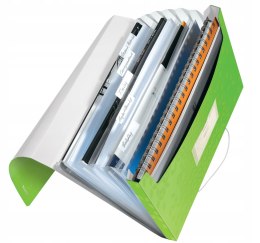 Teczka 6przegródek LEITZ WOW A4 250k zielona 45890064/45890054 LEITZ