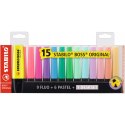 Zakreślacz STABILO BOSS 15kol. w etui 7015-01-5 STABILO