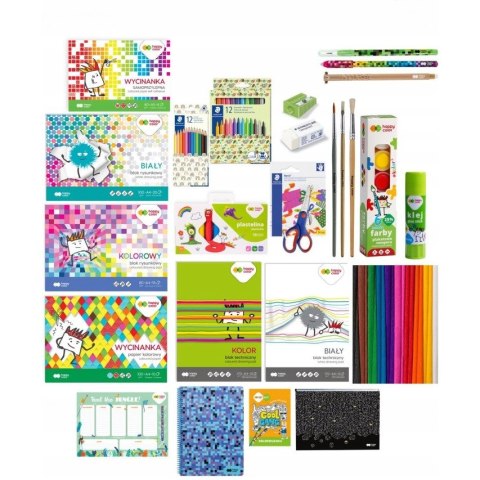 Zestaw wyprawka szkolna PREMIUM KIDS HA 3SET BTS4 HAPPY COLOR HAPPY COLOR Zestaw wyprawka szkolna PREMIUM KIDS HA 3SET BTS4 HAPPY COLOR HAPPY COLOR