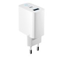 Forever ładowarka sieciowa GaN PD QC TC-06-65AC 1x USB-C 1x USB 65W biała TelForceOne S.A.