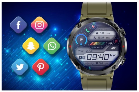 Gravity SMARTWATCH MĘSKI GRAVITY GT21-7 - BLUETOOTH CALL, DODATKOWY PASEK (sg025g) Gravity SMARTWATCH MĘSKI GRAVITY GT21-7 - BLUETOOTH CALL, DODATKOWY PASEK (sg025g)