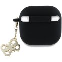 Guess nakładka do AirPods 4 Silicone 4G Charm Czarna CG Mobile SAS