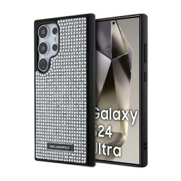 Karl Lagerfeld Rhinestone Metal Logo - Etui Samsung Galaxy S24 Ultra (srebrny) Karl Lagerfeld