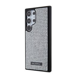 Karl Lagerfeld Rhinestone Metal Logo - Etui Samsung Galaxy S24 Ultra (srebrny) Karl Lagerfeld