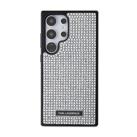 Karl Lagerfeld Rhinestone Metal Logo - Etui Samsung Galaxy S24 Ultra (srebrny) Karl Lagerfeld Karl Lagerfeld Rhinestone Metal Logo - Etui Samsung Galaxy S24 Ultra (srebrny) Karl Lagerfeld
