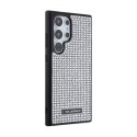 Karl Lagerfeld Rhinestone Metal Logo - Etui Samsung Galaxy S24 Ultra (srebrny) Karl Lagerfeld