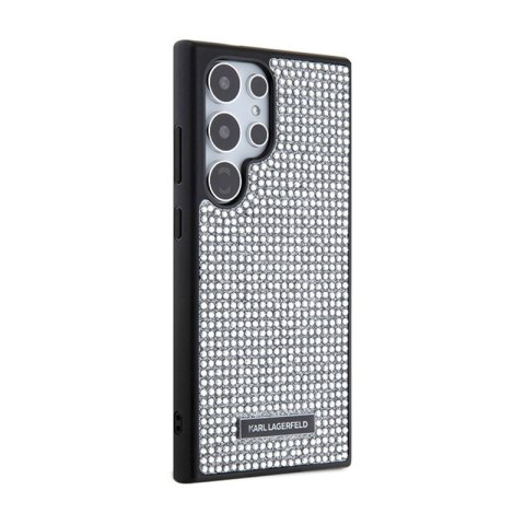 Karl Lagerfeld Rhinestone Metal Logo - Etui Samsung Galaxy S24 Ultra (srebrny) Karl Lagerfeld Karl Lagerfeld Rhinestone Metal Logo - Etui Samsung Galaxy S24 Ultra (srebrny) Karl Lagerfeld