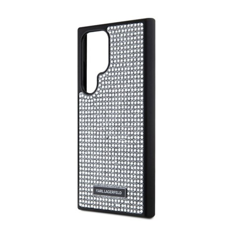 Karl Lagerfeld Rhinestone Metal Logo - Etui Samsung Galaxy S24 Ultra (srebrny) Karl Lagerfeld Karl Lagerfeld Rhinestone Metal Logo - Etui Samsung Galaxy S24 Ultra (srebrny) Karl Lagerfeld