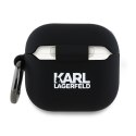 Karl Lagerfeld nakładka do AirPods 4 Silicone Karl Head 3D Czarna CG Mobile SAS