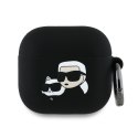 Karl Lagerfeld nakładka do AirPods 4 Silicone Karl&Choupette Head 3D Czarna CG Mobile SAS