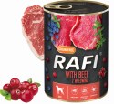 Karma Mokra Dla Psów RAFI z Wołowiną, Borówką i Żurawiną 400g - 48 szt. RAFI