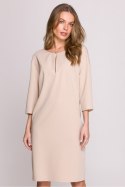 Sukienka Model S394 Beige - Stylove