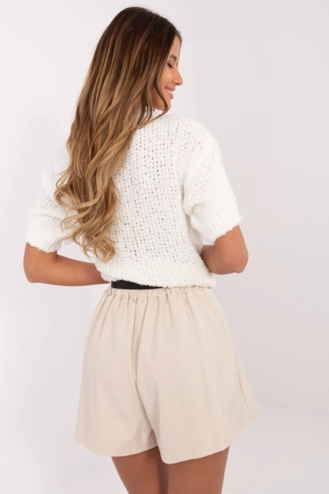 Szorty Damskie Model MI-SN-61785.83 Beige - Italy Moda Szorty Damskie Model MI-SN-61785.83 Beige - Italy Moda