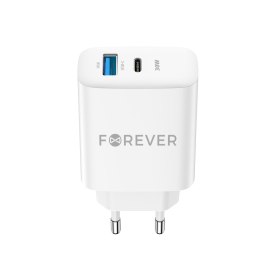 Forever ładowarka sieciowa PD QC TC-07-30AC 1x USB-C 1x USB 30W biała TelForceOne S.A.