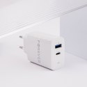 Forever ładowarka sieciowa PD QC TC-07-30AC 1x USB-C 1x USB 30W biała TelForceOne S.A.