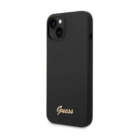 Guess Silicone Vintage - Etui iPhone 14 (czarny) Guess Guess Silicone Vintage - Etui iPhone 14 (czarny) Guess