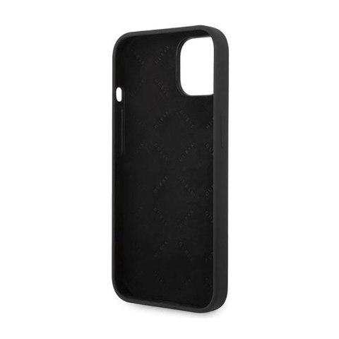 Guess Silicone Vintage - Etui iPhone 14 (czarny) Guess Guess Silicone Vintage - Etui iPhone 14 (czarny) Guess