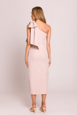 Sukienka Model MOE847 Light Beige - Moe