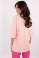 Tshirt Damski Model MI-TS-M736-1.36 Light Pink - Italy Moda