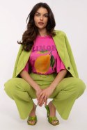 Tshirt Damski Model MI-TS-M736-1.36 Pink - Italy Moda