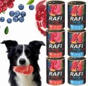 Zestaw 6x400g Karma Mokra Dla Psów RAFI MIX Smaków (Jagnięcina, Wołowina) RAFI