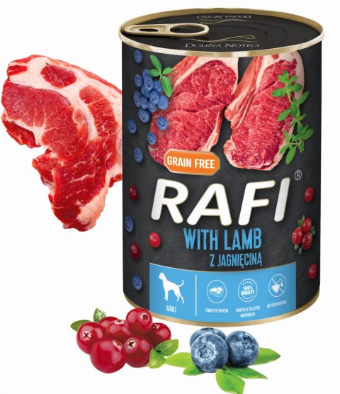 Zestaw 6x400g Karma Mokra Dla Psów RAFI MIX Smaków (Jagnięcina, Wołowina) RAFI Zestaw 6x400g Karma Mokra Dla Psów RAFI MIX Smaków (Jagnięcina, Wołowina) RAFI