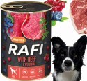 Zestaw 6x400g Karma Mokra Dla Psów RAFI MIX Smaków (Jagnięcina, Wołowina) RAFI