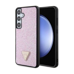 Guess Rhinestone Triangle - Etui Samsung Galaxy S24+ (różowy) Guess