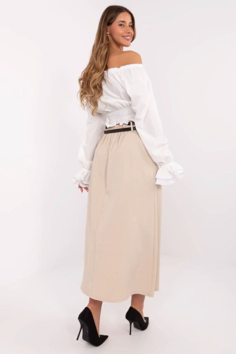Spódnica Model MI-SD-88660.83 Beige - Italy Moda Spódnica Model MI-SD-88660.83 Beige - Italy Moda