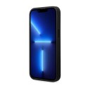 BMW Leather Carbon Blue Line MagSafe - Etui iPhone 14 Pro (czarny) BMW