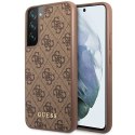Guess nakładka do Samsung Galaxy S23 GUHCS23SG4GFBR brązowa hardcase 4G Metal Gold Logo CG Mobile SAS