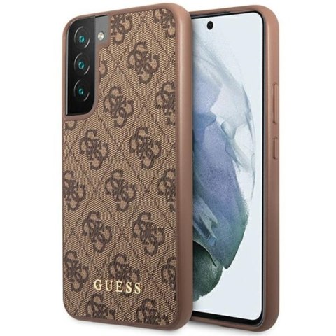 Guess nakładka do Samsung Galaxy S23 GUHCS23SG4GFBR brązowa hardcase 4G Metal Gold Logo CG Mobile SAS Guess nakładka do Samsung Galaxy S23 GUHCS23SG4GFBR brązowa hardcase 4G Metal Gold Logo CG Mobile SAS