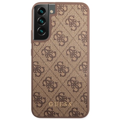 Guess nakładka do Samsung Galaxy S23 GUHCS23SG4GFBR brązowa hardcase 4G Metal Gold Logo CG Mobile SAS Guess nakładka do Samsung Galaxy S23 GUHCS23SG4GFBR brązowa hardcase 4G Metal Gold Logo CG Mobile SAS