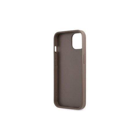 Guess nakładka do iPhone 13 Pro / 13 6,1" GUHCP13LP4TPW brązowa hardcase 4G Triangle Logo Cardslot CG Mobile SAS Guess nakładka do iPhone 13 Pro / 13 6,1" GUHCP13LP4TPW brązowa hardcase 4G Triangle Logo Cardslot CG Mobile SAS