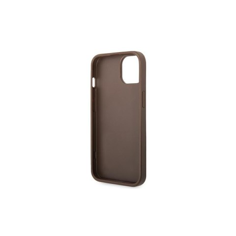 Guess nakładka do iPhone 14 Pro Max 6,7" GUHCP14X4GMGBR brązowa PU Leather 4G Big Metal Logo CG Mobile SAS Guess nakładka do iPhone 14 Pro Max 6,7" GUHCP14X4GMGBR brązowa PU Leather 4G Big Metal Logo CG Mobile SAS