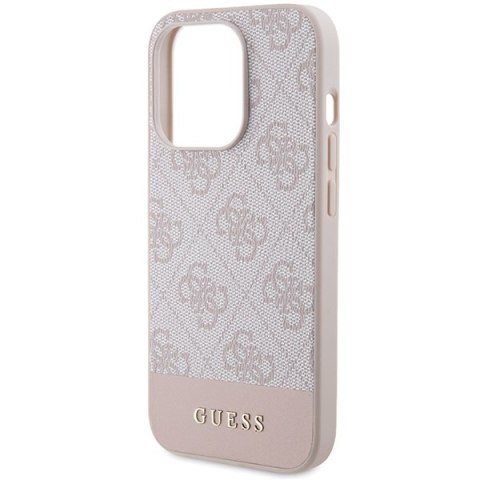 Guess nakładka do iPhone 15 Pro 6,1" GUHCP15LG4GLPI różowa HC PC/TPU 4G PU BOTTOM STRIPE CG Mobile SAS Guess nakładka do iPhone 15 Pro 6,1" GUHCP15LG4GLPI różowa HC PC/TPU 4G PU BOTTOM STRIPE CG Mobile SAS