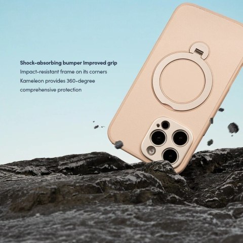 Moshi Kameleon MagSafe - Etui iPhone 16 Pro Max z funkcją podstawki (Shell Pink) Moshi Moshi Kameleon MagSafe - Etui iPhone 16 Pro Max z funkcją podstawki (Shell Pink) Moshi