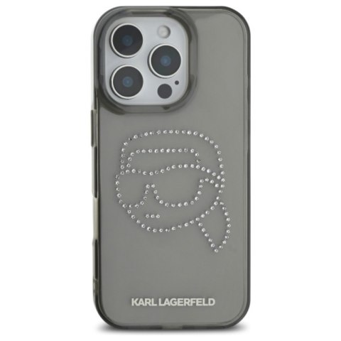 Karl Lagerfeld IML Rhinestones Karl Head - Etui do iPhone 16 Pro Max (czarny) Karl Lagerfeld Karl Lagerfeld IML Rhinestones Karl Head - Etui do iPhone 16 Pro Max (czarny) Karl Lagerfeld
