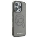 Karl Lagerfeld IML Rhinestones Karl Head - Etui do iPhone 16 Pro Max (czarny) Karl Lagerfeld