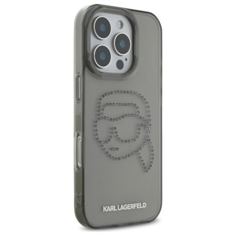 Karl Lagerfeld IML Rhinestones Karl Head - Etui do iPhone 16 Pro Max (czarny) Karl Lagerfeld Karl Lagerfeld IML Rhinestones Karl Head - Etui do iPhone 16 Pro Max (czarny) Karl Lagerfeld
