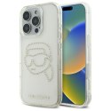 Karl Lagerfeld IML Rhinestones Karl Head - Etui do iPhone 16 Pro Max (przezroczysty) Karl Lagerfeld