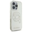 Karl Lagerfeld IML Rhinestones Karl Head - Etui do iPhone 16 Pro Max (przezroczysty) Karl Lagerfeld