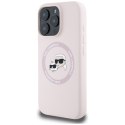 Karl Lagerfeld Silicone Double Heads And Circle MagSafe - Etui do iPhone 16 Pro (różowy) Karl Lagerfeld