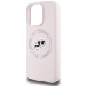Karl Lagerfeld Silicone Double Heads And Circle MagSafe - Etui do iPhone 16 Pro (różowy) Karl Lagerfeld