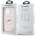 Karl Lagerfeld Silicone Double Heads And Circle MagSafe - Etui do iPhone 16 Pro (różowy) Karl Lagerfeld