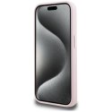 Karl Lagerfeld Silicone Shadow Metal Initial MagSafe - Etui do iPhone 15 Pro (różowy) Karl Lagerfeld