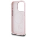 Karl Lagerfeld Silicone Shadow Metal Initial MagSafe - Etui do iPhone 15 Pro (różowy) Karl Lagerfeld